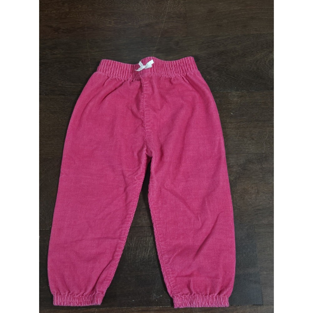 Vintage 80s 90s Hot Pink Corduroy Pants Girls 12M Basic Editions Y2k